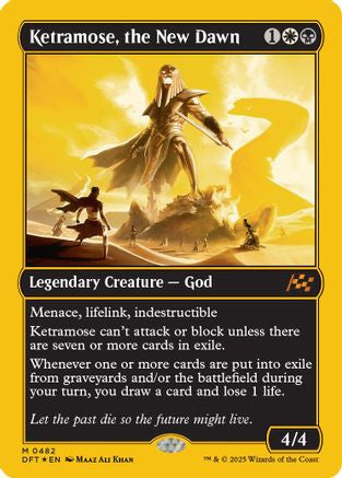 Ketramose, the New Dawn (First-Place Foil) (DFT-482) - Aetherdrift Foil