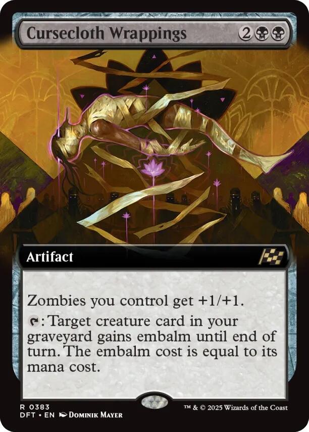 Cursecloth Wrappings (Extended Art) - 383 - (Aetherdrift)