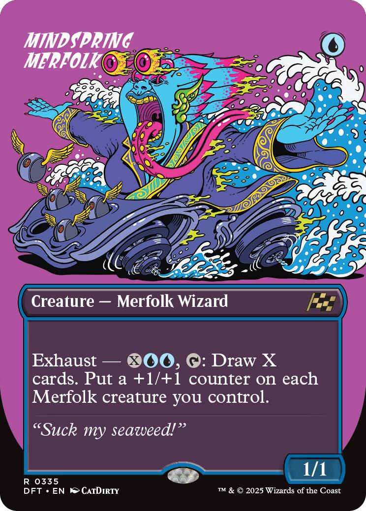 Mindspring Merfolk (Borderless) - 335 - (Aetherdrift)