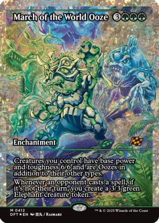 March of the World Ooze (Showcase) (Fracture Foil) (DFT-412) - Aetherdrift Foil