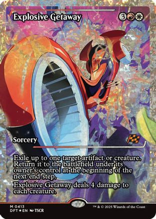Explosive Getaway (Showcase) (Fracture Foil) (DFT-413) - Aetherdrift Foil