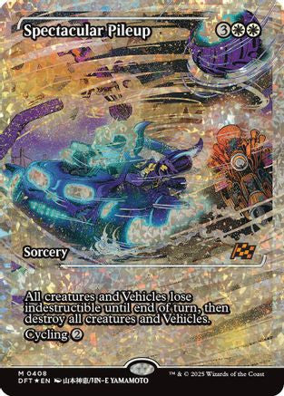 Spectacular Pileup (Showcase) (Fracture Foil) (DFT-408) - Aetherdrift Foil