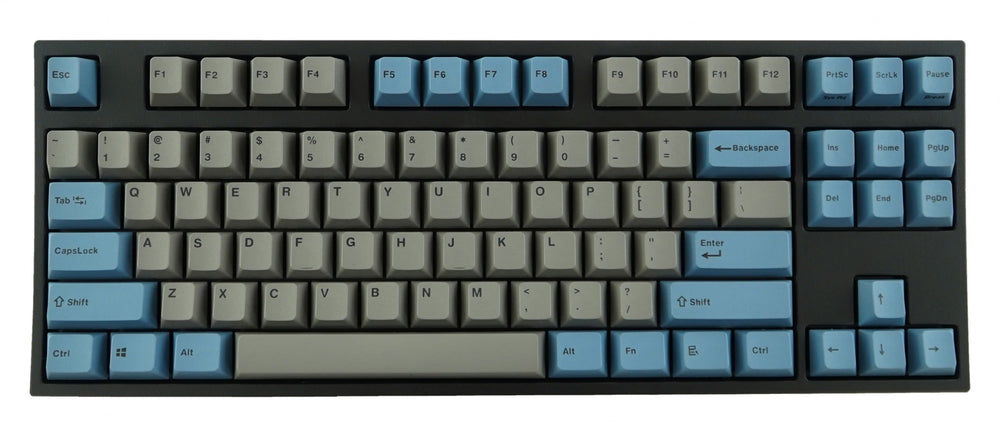Leopold FC750RBT Bluetooth Grey/Blue PD TKL Double Shot PBT Mechanical Keyboard