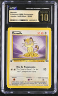 Meowth CGC Pristine 10 2000 Jungle 1st Edition #56/64