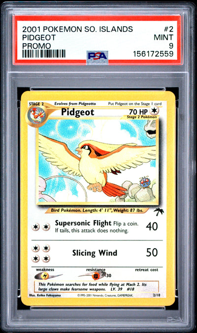 Pidgeot PSA 9 2001 Pokemon Southern Islands Promo #2