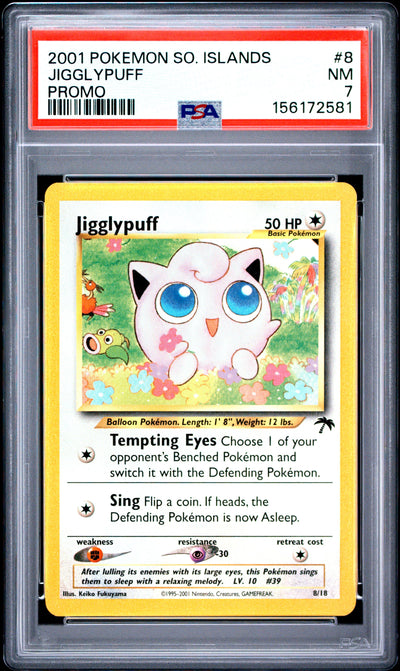 Jigglypuff PSA 7 2001 Pokemon Southern Islands Promo #8