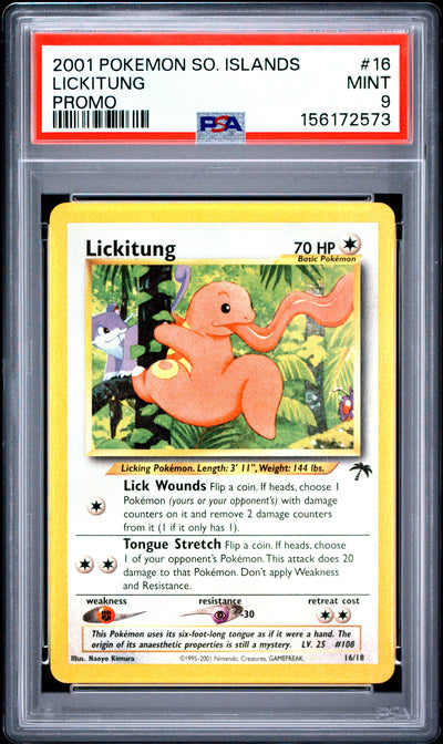 Lickitung PSA 9 2001 Pokemon Southern Islands Promo #16