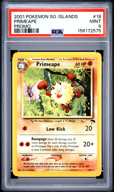 Primeape PSA 9 2001 Pokemon Southern Islands Promo #18