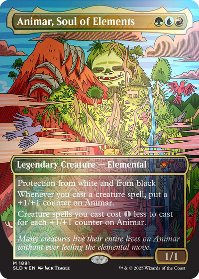 Animar, Soul of Elements (Rainbow Foil) - 1891 - (Secret Lair Drop Series)
