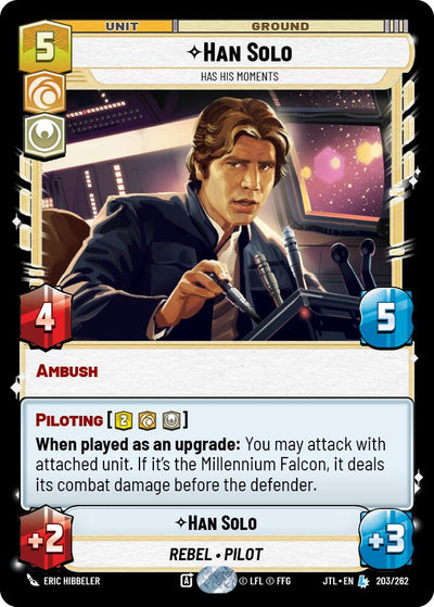 Han Solo - Has His Moments - 203/262 - (Jump to Lightspeed)