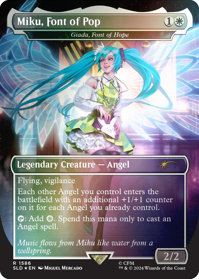 Miku, Font of Pop - Giada, Font of Hope (Rainbow Foil) [SLD - 1586]