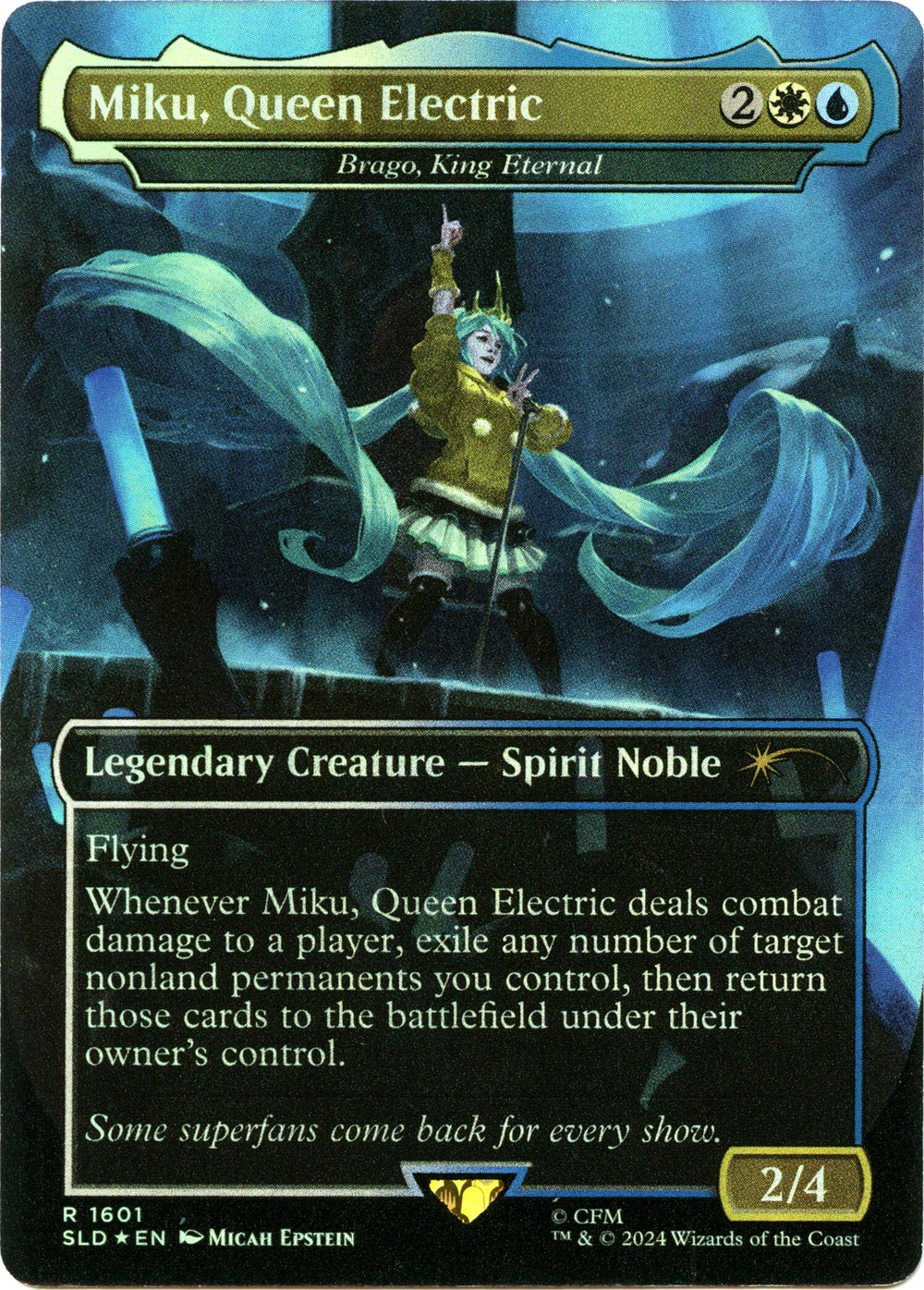 Miku, Queen Electric - Brago, King Eternal (Rainbow Foil) [SLD - 1601]