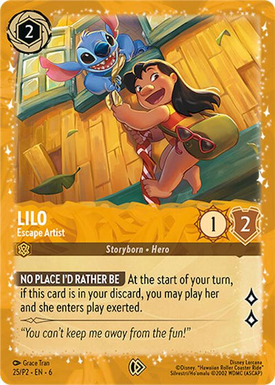 Lilo - Escape Artist - 25 - (Disney Lorcana Promo Cards)