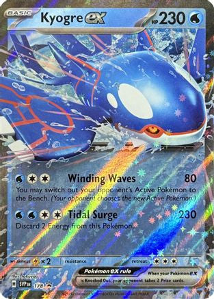 Kyogre Ex 178 178 Sv Scarlet Violet Promo Cards Holofoil