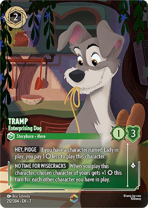 Tramp - Enterprising Dog (Enchanted) - 212/204 - (Archazia's Island)