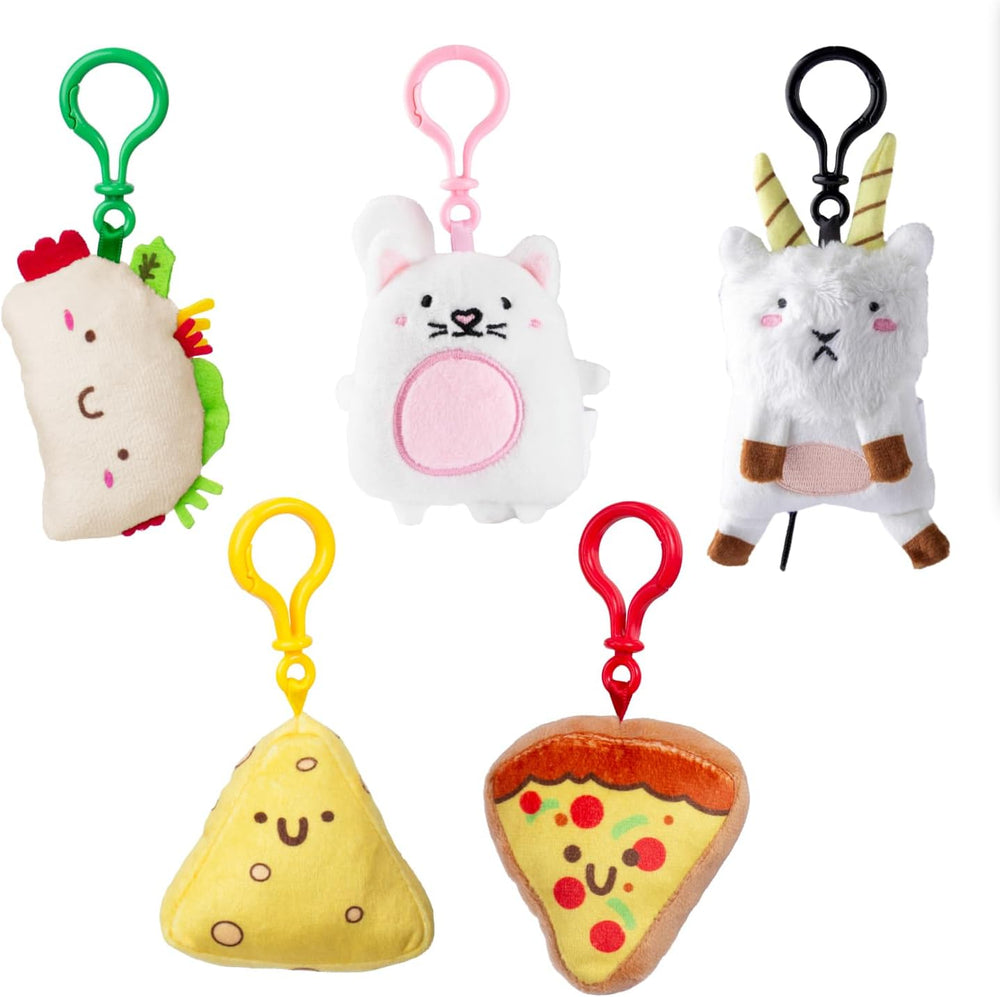 Supplies: Taco Cat Goat Cheese Pizza Plush Keychain Set
