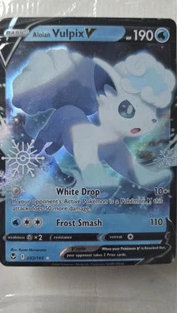 ALOLAN VULPIX 033 SNOWFLAKE STAMP - SEALED