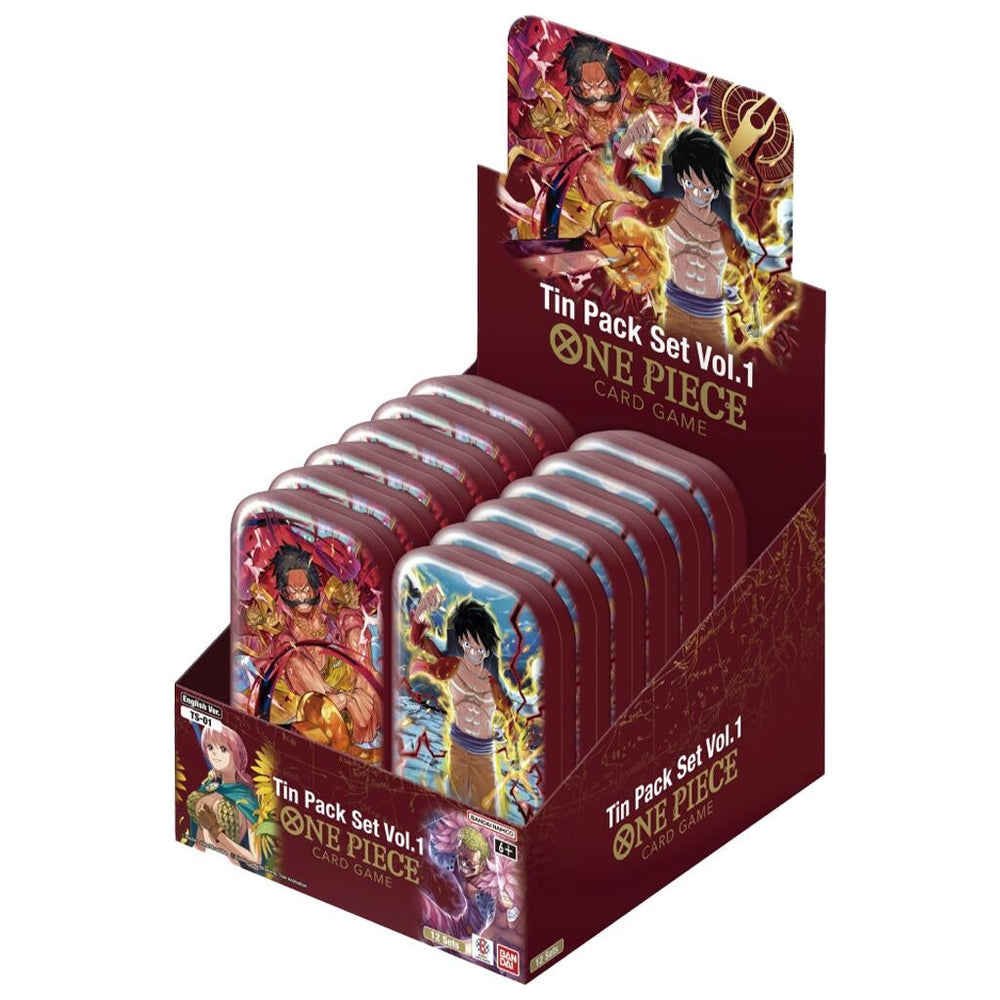 One Piece Tin Pack Set Vol. 1 Display