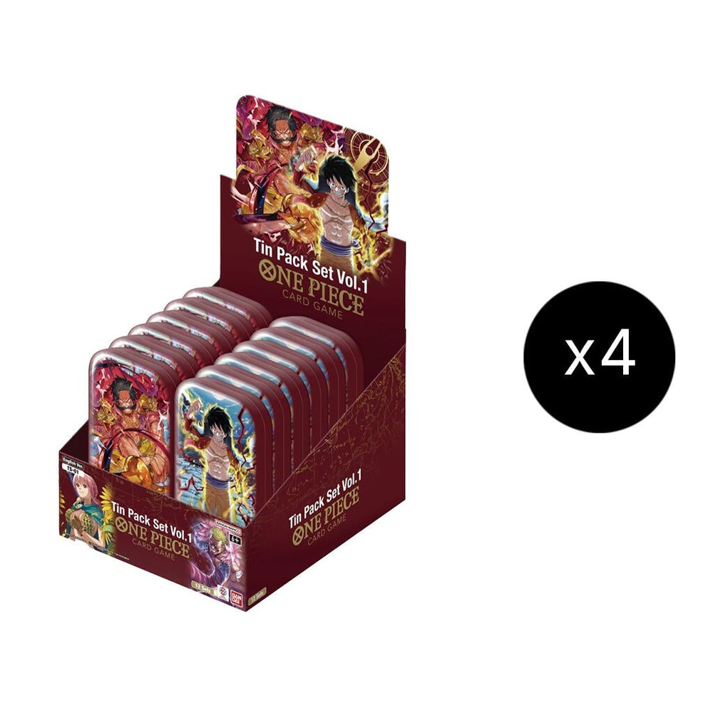One Piece Tin Pack Set Vol. 1 Display Case