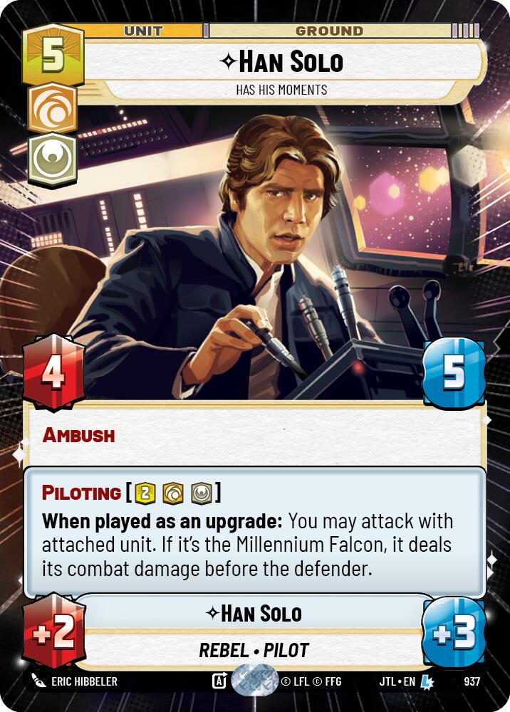 Han Solo - Has His Moments (Hyperspace Foil) - 937 - (Jump to Lightspeed)