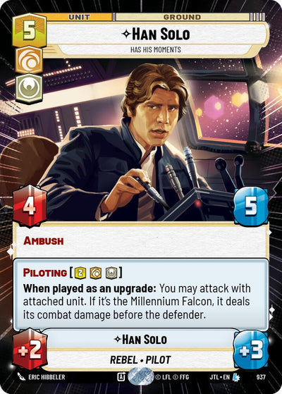 Han Solo - Has His Moments (Hyperspace Foil) - 937 - (Jump to Lightspeed)