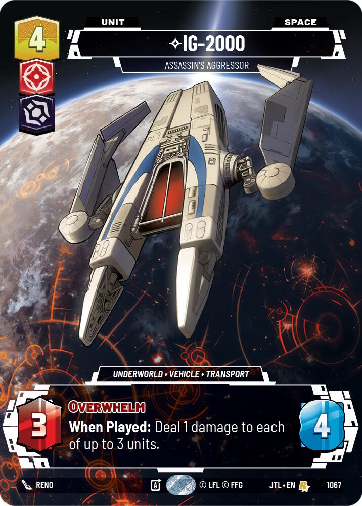 IG-2000 - Assassin's Aggressor (Prestige Foil) - 1067 - (Jump to Lightspeed)