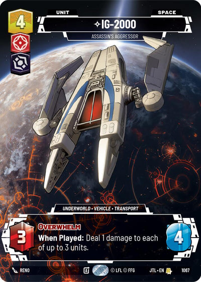 IG-2000 - Assassin's Aggressor (Prestige Foil) - 1067 - (Jump to Lightspeed)