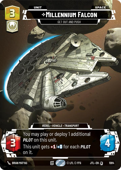 Millennium Falcon - Get Out And Push (Prestige Foil) - 1084 - (Jump to Lightspeed)