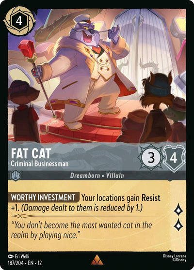 Fat Cat - Criminal Businessman - 187/204 [Wilds Unknown] [Non-Foil]