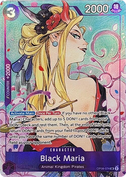 Black Maria (Illustration Box Vol.2) - OP08-074 - (One Piece Promotion Cards)