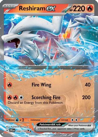 Reshiram Ex 30 Sv09 Journey Together Holofoil