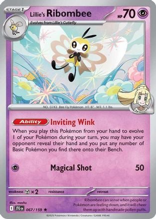 Lillie's Ribombee 067 159 67 Sv09 Journey Together Holofoil