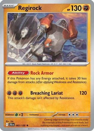 Regirock 82 Sv09 Journey Together Holofoil