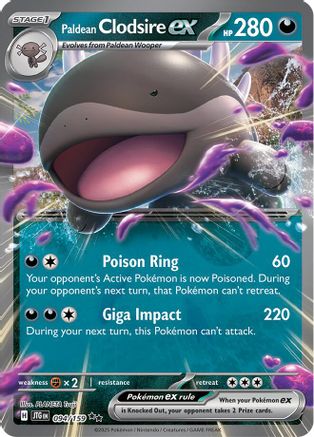 Paldean Clodsire ex (94/159) - SV09 Journey Together Holofoil