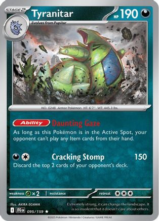 Tyranitar 95 Sv09 Journey Together Holofoil