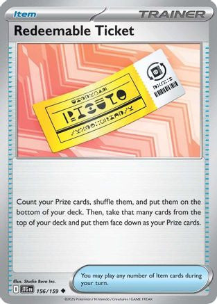 Redeemable Ticket 156 Sv09 Journey Together