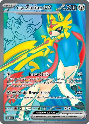 Hop's Zacian Ex 176 159 176 Sv09 Journey Together Holofoil