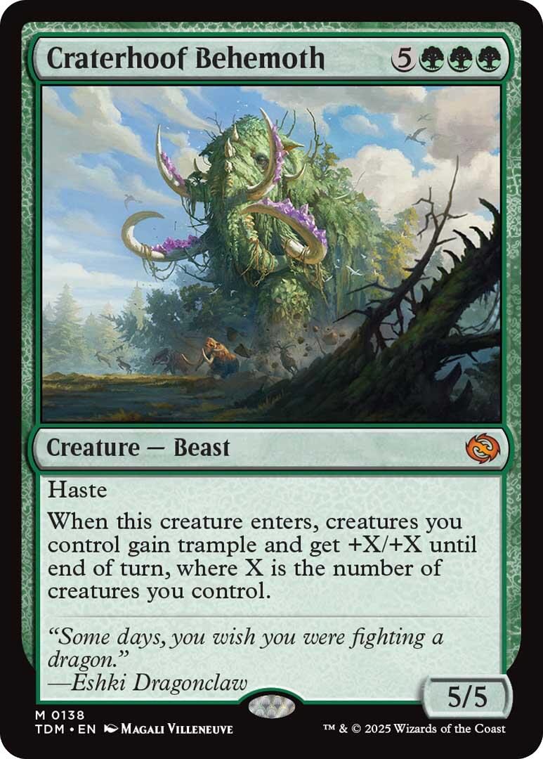Craterhoof Behemoth - 138 - (Tarkir: Dragonstorm)