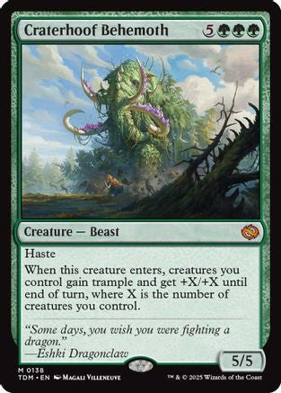 Craterhoof Behemoth (TDM-138) - Tarkir: Dragonstorm