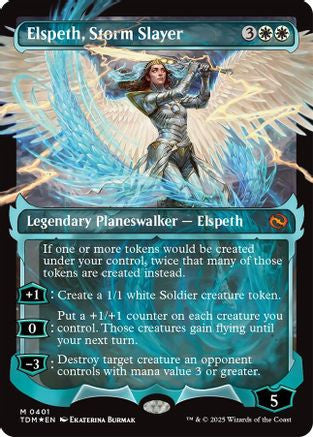 Elspeth, Storm Slayer (Showcase) (TDM-401) - Tarkir: Dragonstorm Foil