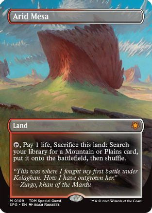 Arid Mesa (Borderless) (SPG-109) - Special Guests Foil