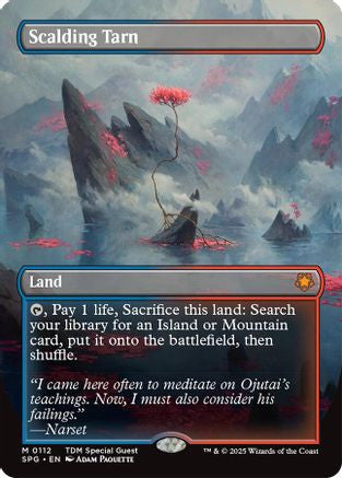 Scalding Tarn (Borderless) (SPG-112) - Special Guests Foil