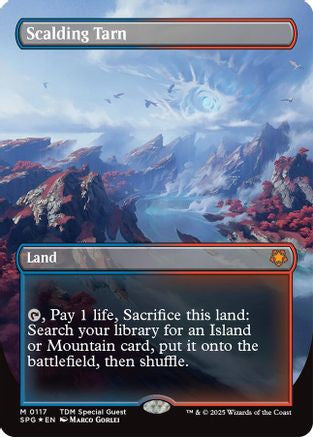 Scalding Tarn (Borderless) (Dragonscale Foil) (SPG-117) - Special Guests Foil