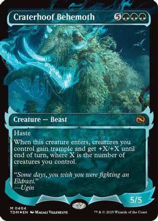 Craterhoof Behemoth (Showcase) (TDM-404) - Tarkir: Dragonstorm Foil