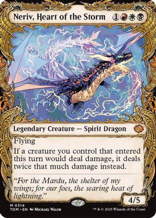 Neriv, Heart of the Storm (Showcase) (TDM-314) - Tarkir: Dragonstorm Foil