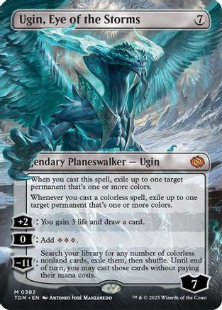 Ugin, Eye of the Storms // Ugin, Eye of the Storms (TDM-382) - Tarkir: Dragonstorm (Borderless) Foil