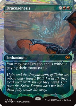 Dracogenesis (0412) (Showcase) (Halo Foil) (TDM-412) - Tarkir: Dragonstorm Foil