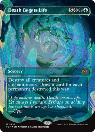 Death Begets Life (Showcase) (Halo Foil) (TDM-416) - Tarkir: Dragonstorm