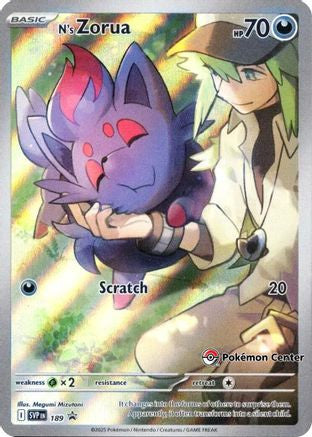 N's Zorua 189 Pokemon Center Exclusive 189 Sv Scarlet Violet Promo Cards Holofoil