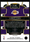 2023-24 Panini Select #66 LeBron James Orange Flash Prizms